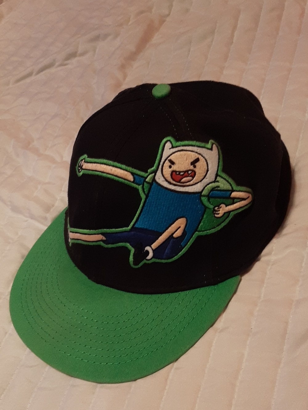 Adult Black and Green Finn Adventure Time Hat